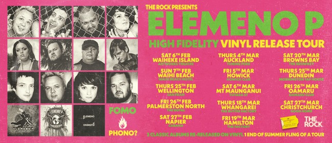 Elemeno P - High Fidelity Vinyl Release Tour