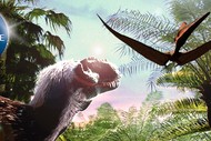 Dinosaurs At Dusk