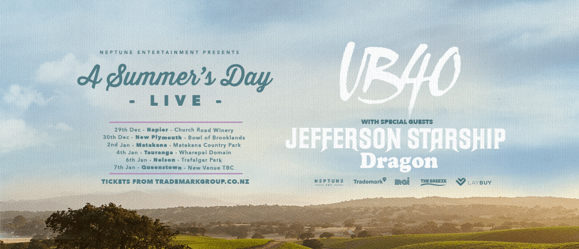 A Summer’s Day Live ft. UB40, Jefferson Starship & Dragon