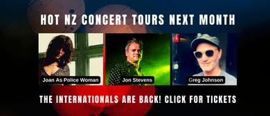 Three Hot Tour Tickets: Greg Johnson, Jon Stevens and Joan As Police Woman