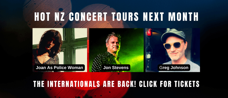Three Hot Tour Tickets: Greg Johnson, Jon Stevens and Joan As Police Woman Three Hot Tour Tickets: Greg Johnson, Jon Stevens and Joan As Police Woman
