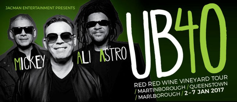 UB40 Red Red Wine Vineyard Tour 2017