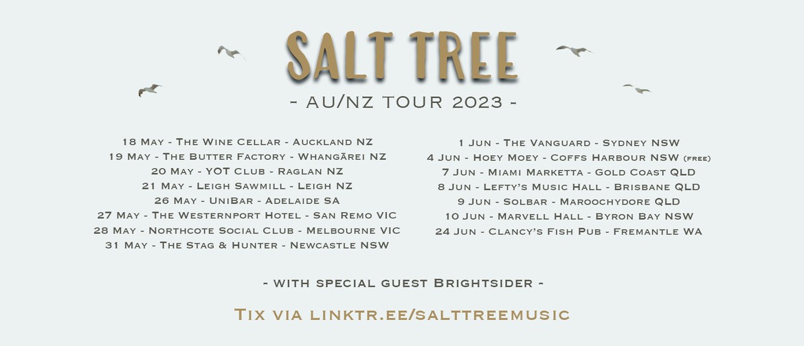 Emerging Australian Duo Salt Tree Announce NZ Shows