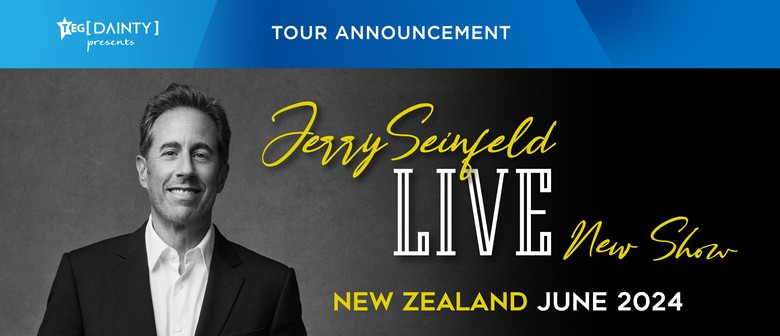 Comedy Legend Jerry Seinfeld returns to New Zealand for two arena shows!