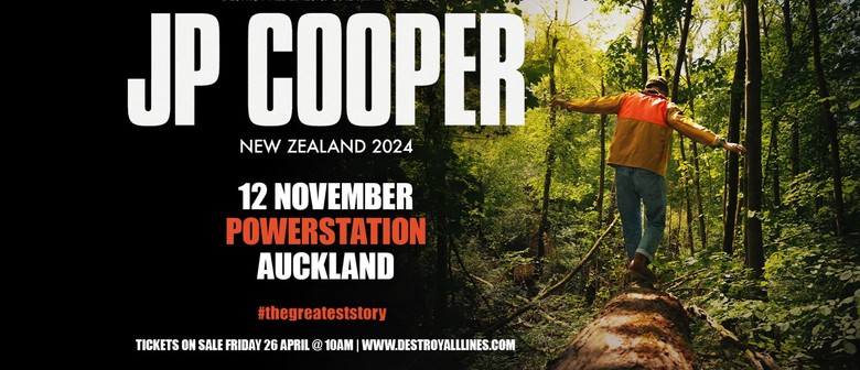 Acclaimed British singer-songwriter JP Cooper announces his first ever Auckland show this November