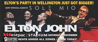 Sol3 Mio Announced as Support for Elton John's Wellington Concert