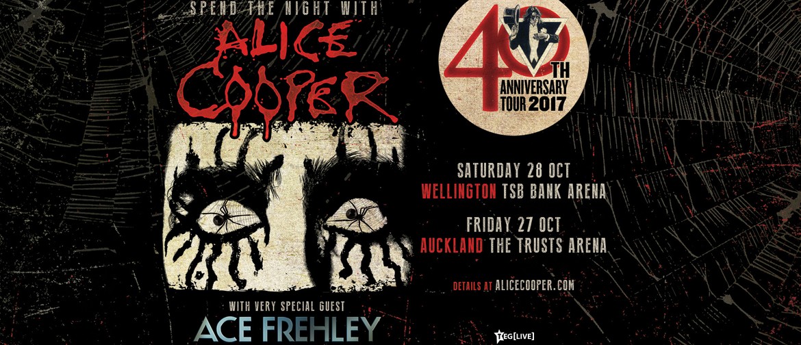 Alice Cooper Returns to New Zealand with Special Guest Ace Frehley