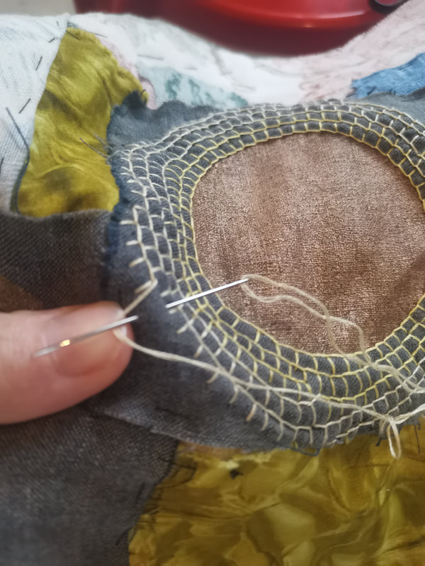 Textile Collage Workshop - Mono Printing & Stitch with Sally Reynolds