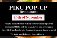 Piku Pop-Up Restaurant at The Urban Winery