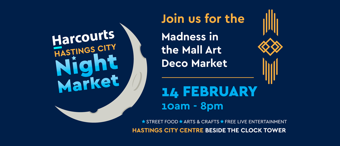 Harcourts Hastings City Madness in the Mall Art Deco Market