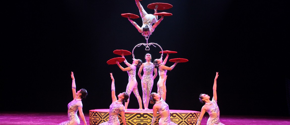 Happy Chinese New Year Acrobat Performance