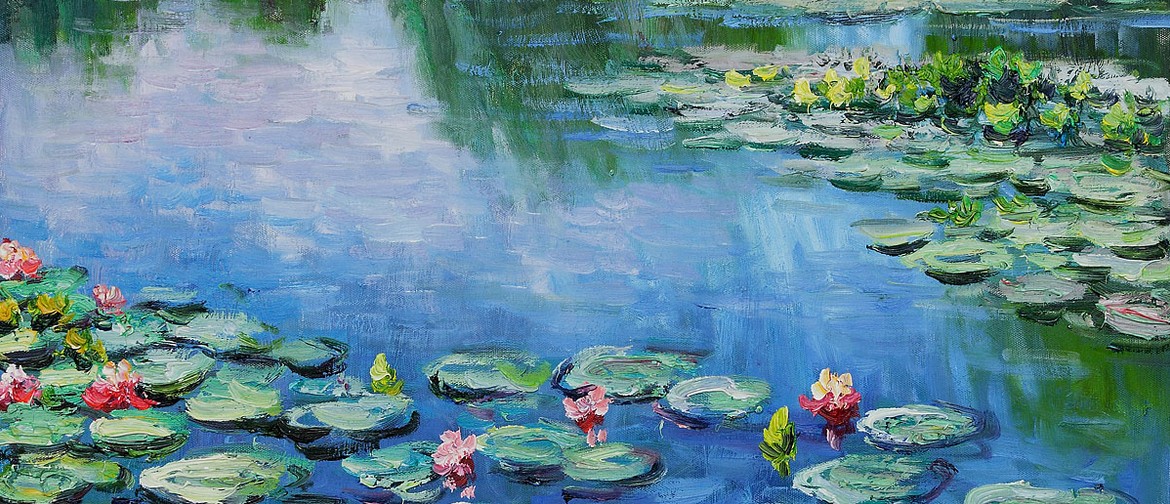 Wine and Paint Party - Monet Waterlilies Painting