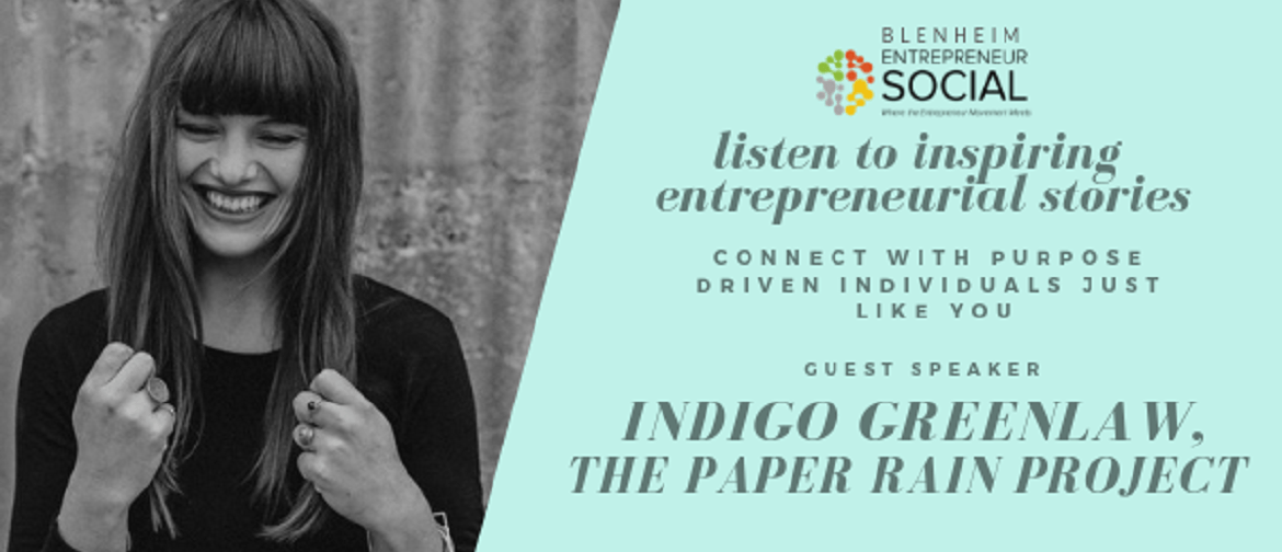 Entrepreneur Social - Indigo Greenlaw, The Paper Rain Projec