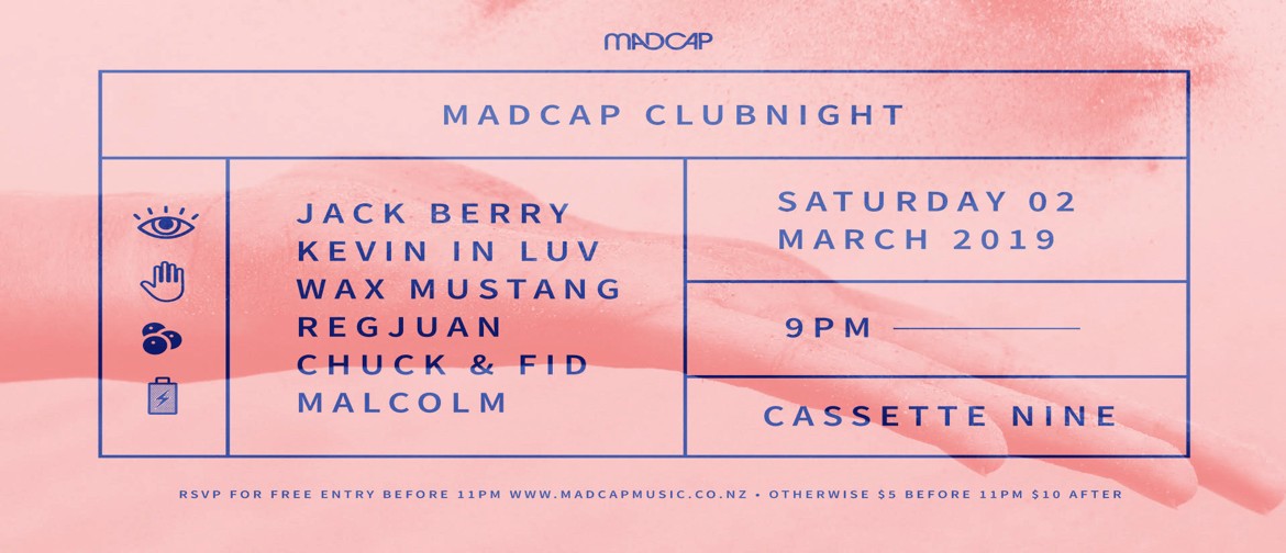 Madcap Clubnight: Jack Berry, Kevin In Luv & Wax Mustang