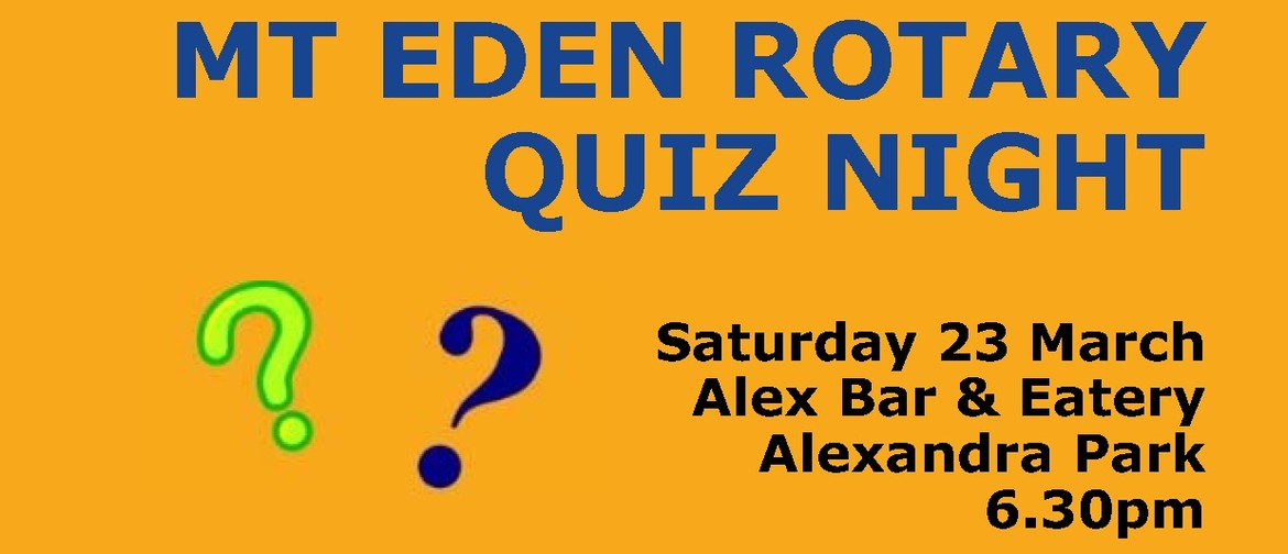 Mt Eden Rotary Quiz Night