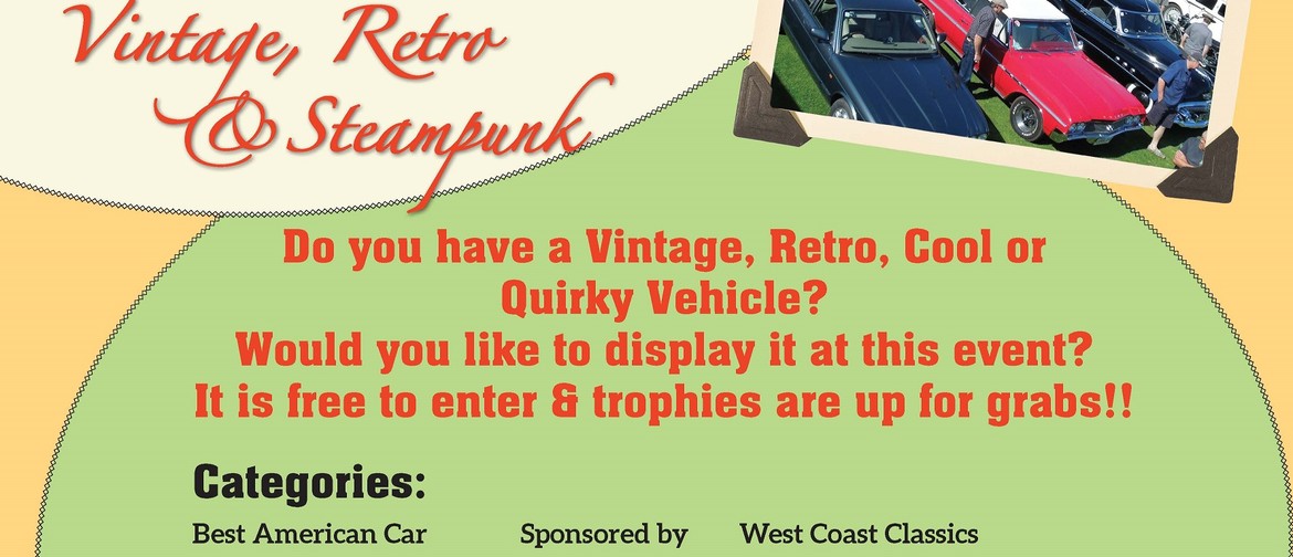 Vintage, Retro & Steampunk Car Display