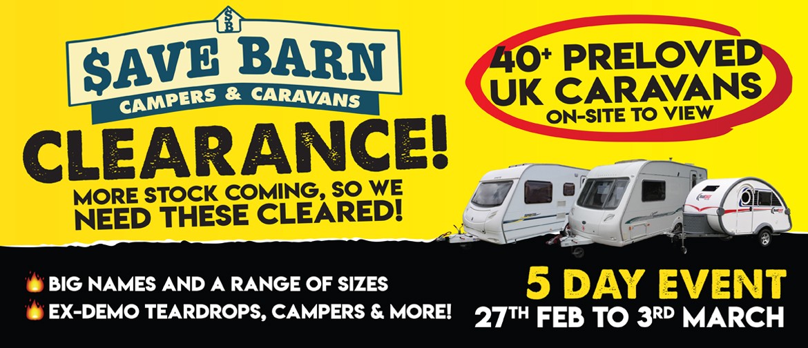 Save Barn's Caravans & Campers Clearance