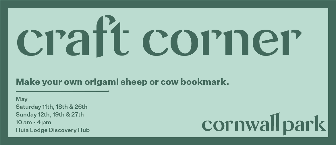 Craft Corner: Origami Sheep and Cow Bookmarks