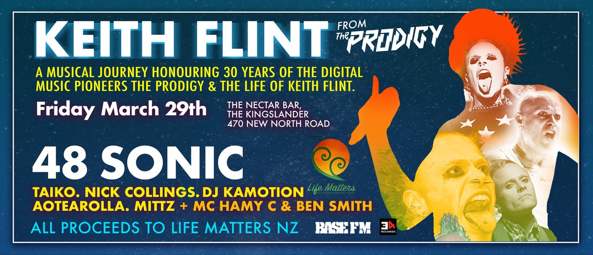 The Prodigy and the life of Keith Flint Fundraiser Event NZ