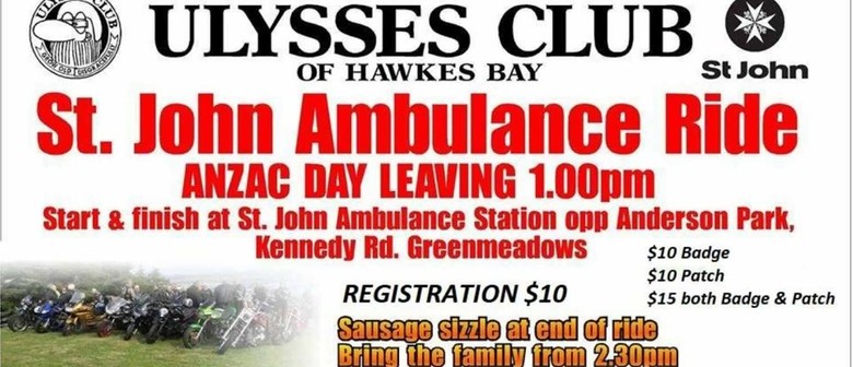 Ulysses Club Hawkes Bay St John Ambulance Ride