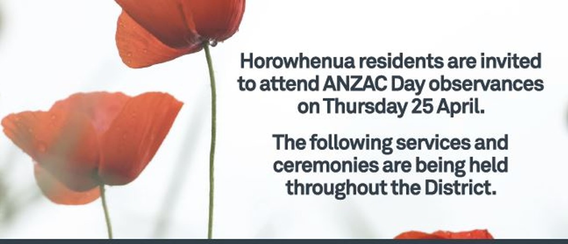 ANZAC Day Tokomaru Civic Ceremony