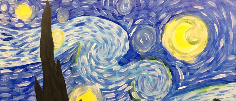 Paint and Wine Night - A Starry Night - Paintvine