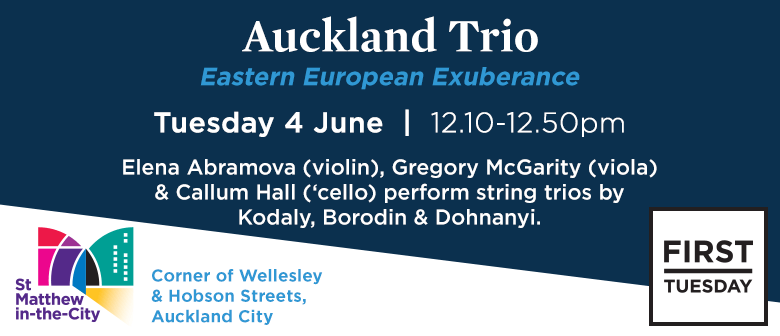 First Tuesday Concert - Auckland Trio