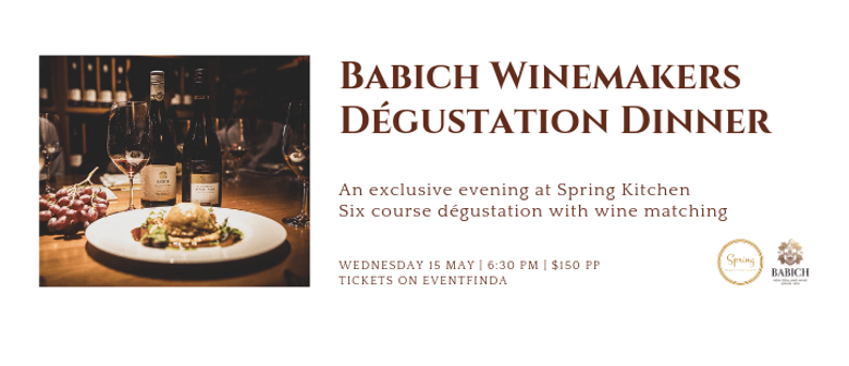 Babich Winemakers Dégustation Dinner