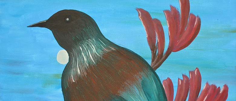 Paint Your Own Tui with Heart for Art NZ