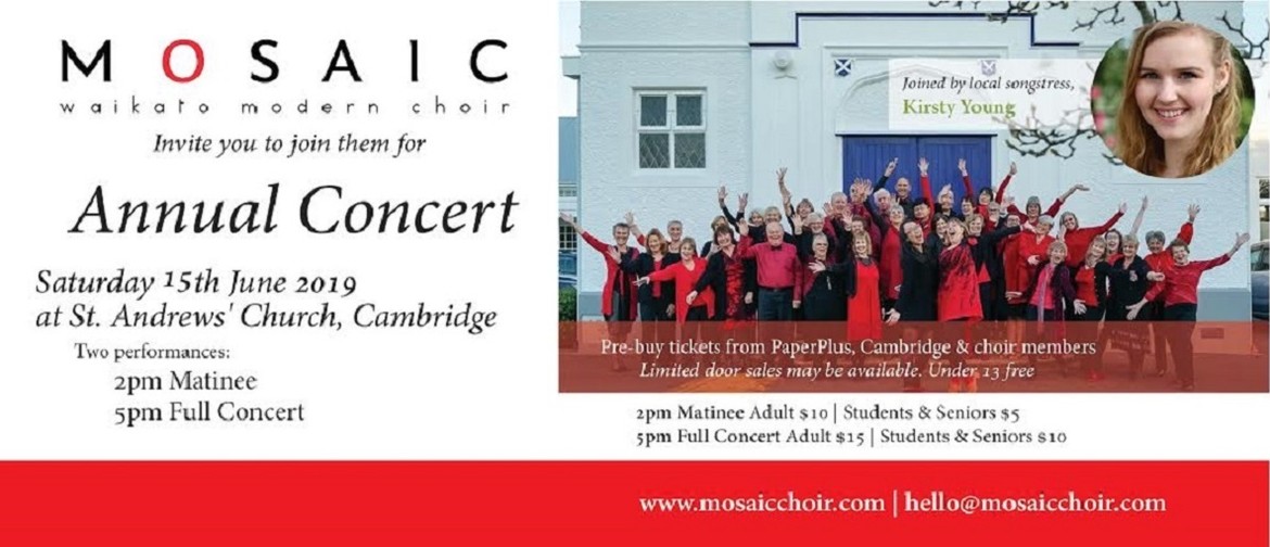 Mosaic Choir Annual Cambridge Concerts
