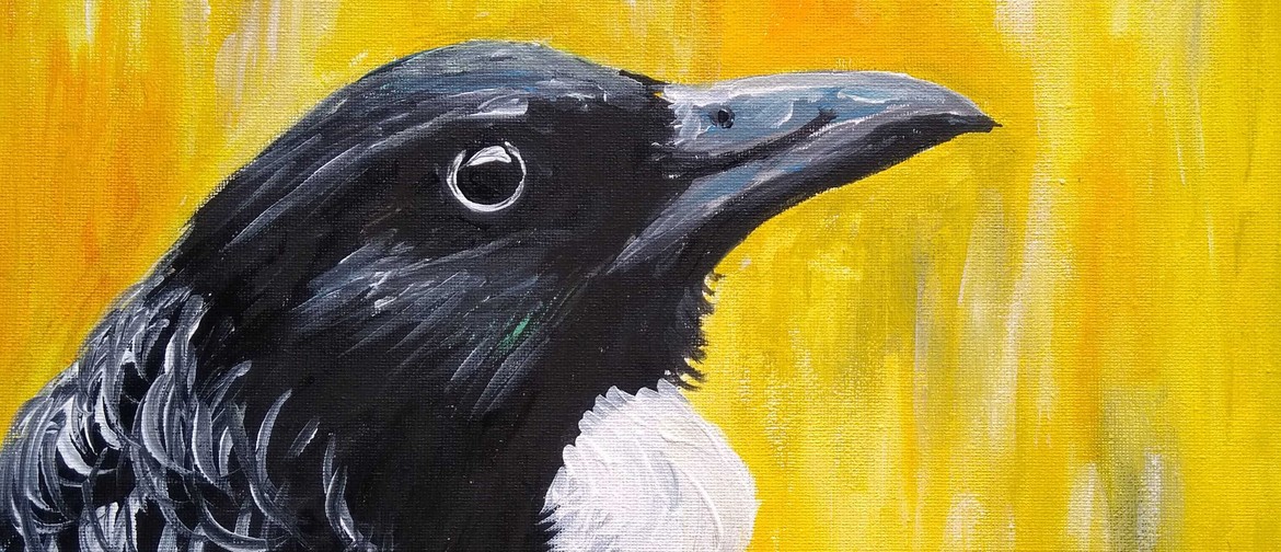 Paint and Wine Night - Kowhai Tui - Paintvine