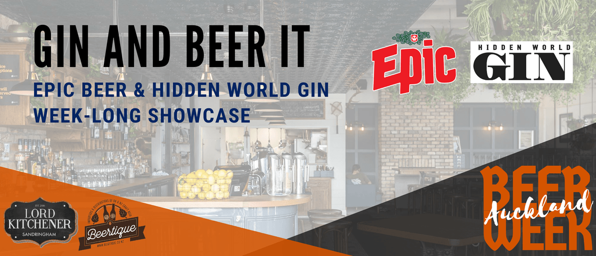 Auckland Beer Week: Gin and Beer It with Epic & Hidden World