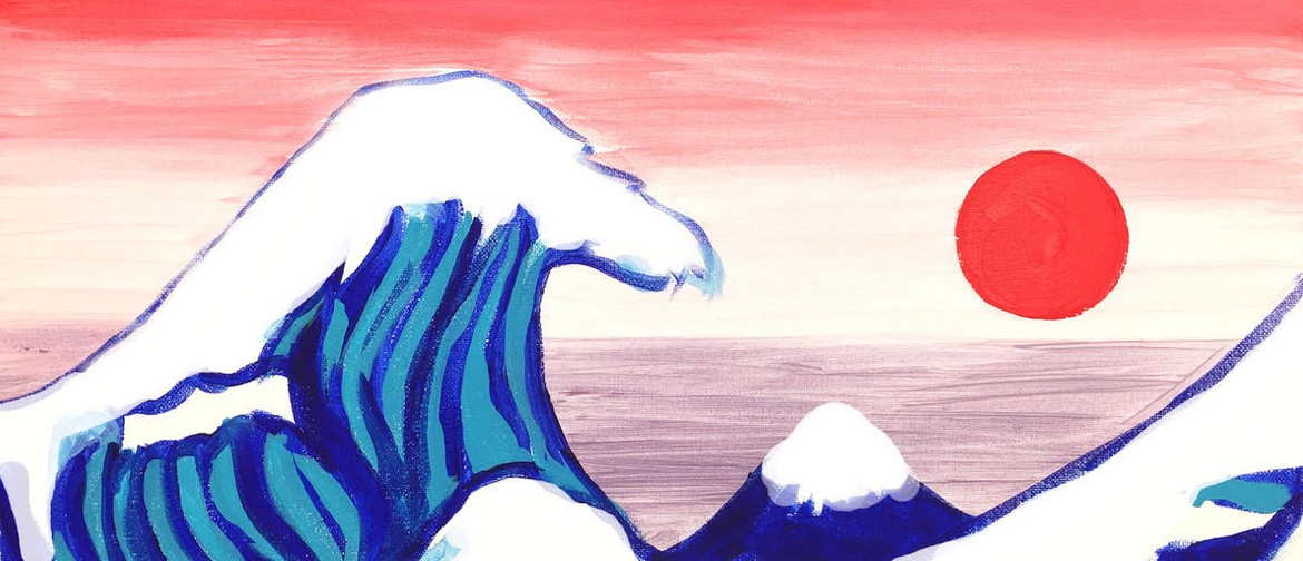 Paint and Wine Night - The Great Wave - Paintvine