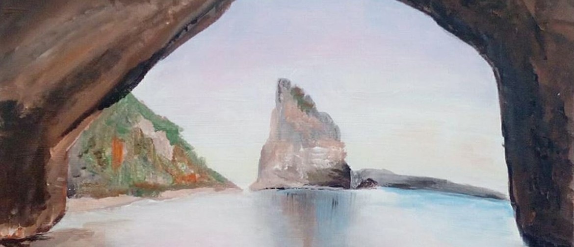Paint and Wine Night - Cathedral Cove - Paintvine