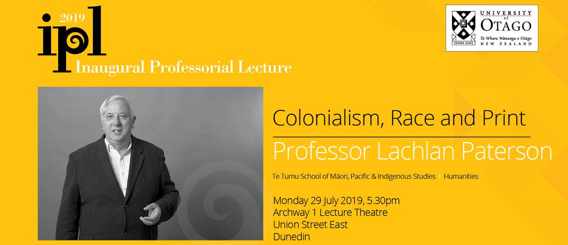 Inaugural Professorial Lecture – Professor Lachy Paterson