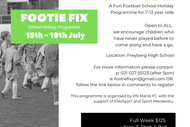 Image for event: Footie Fix Holiday Programme 7-12 years