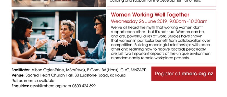 Women Working Well Together Workshop