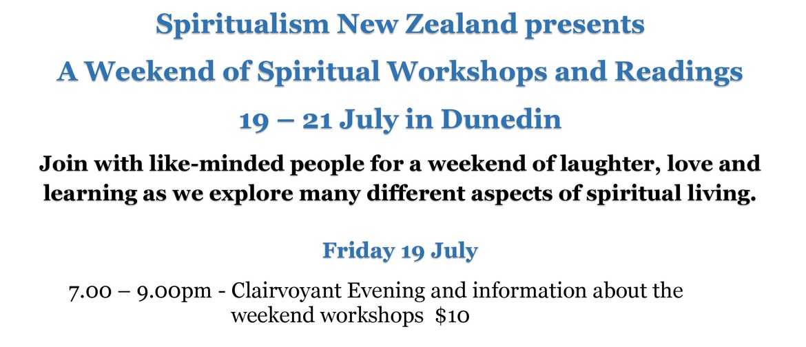 A Weekend of Spiritual Workshops and Readings