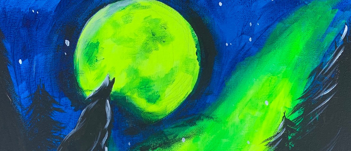 Glow In The Dark Paint Night – Night Wolves – Paintvine