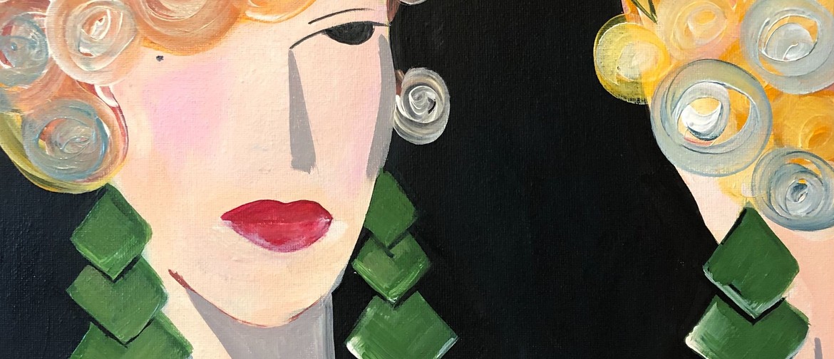 Paint and Wine Night - Flapper Girl - Paintvine