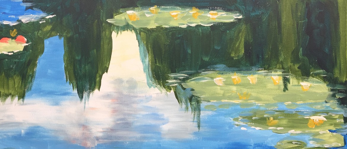 Paint and Wine Night - Monet Waterlilies - Paintvine
