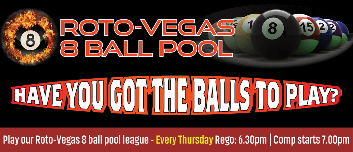 Roto-Vegas 8 Ball Pool - Open Singles Comp