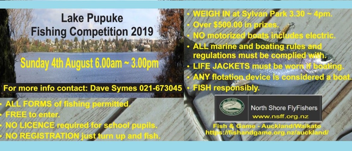 Lake Pupuke Fishing Competition 2019