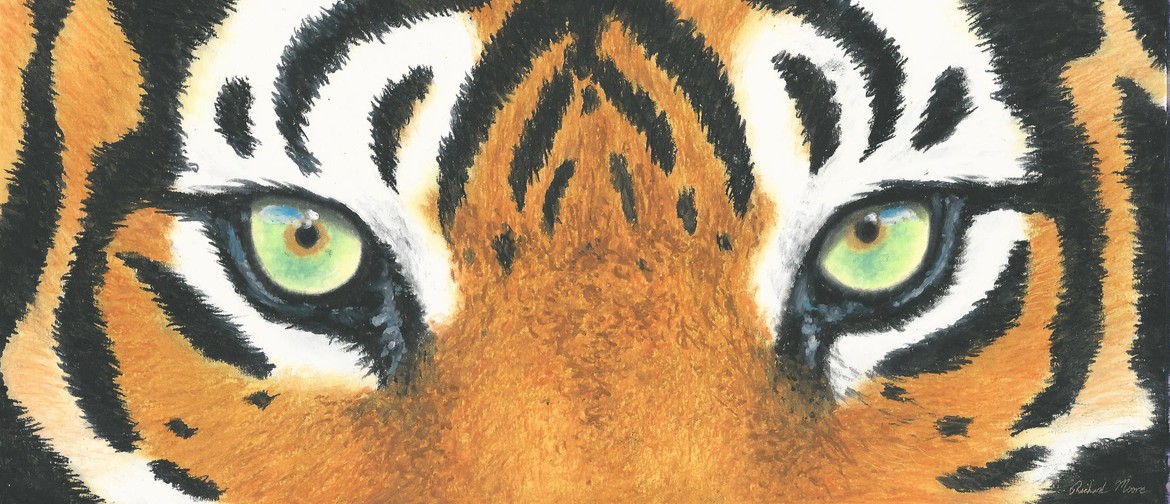Tiger Eyes in Oil Pastel Workshop