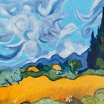 Paint and Wine Night - Wheat Field - Paintvine