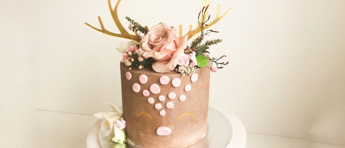 Deer Cake Class With Fresh Flowers - vegan too!: CANCELLED