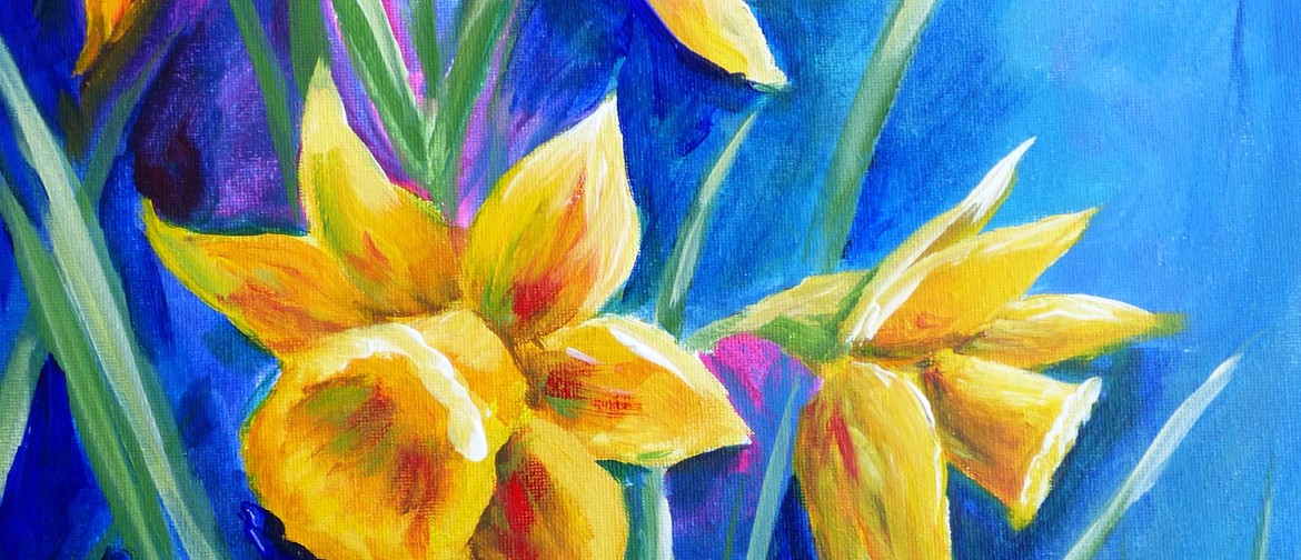 Paint and Wine Night - Daffodils - Paintvine