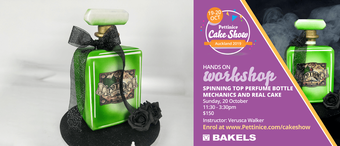 3D Cake Class: Make a spinning perfume bottle with Verusca