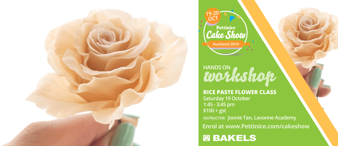 Learn to Make a Rice Paste Sugar Flower Class - Joonie Tan