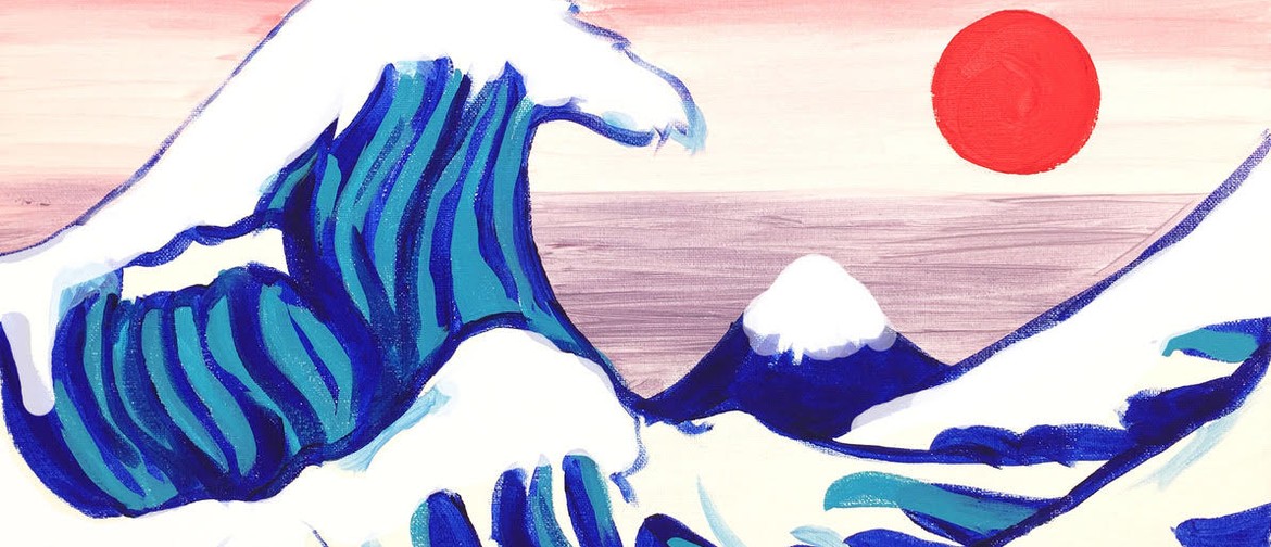 Paint and Wine Night - The Great Wave - Paintvine Paint and Wine Night - The Great Wave - Paintvine